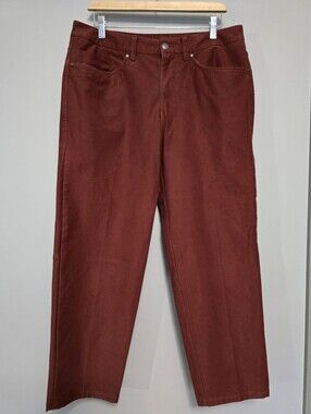 Lululemon Athletica ABC Relaxed Crop Pants Men's Rust Red Size 33